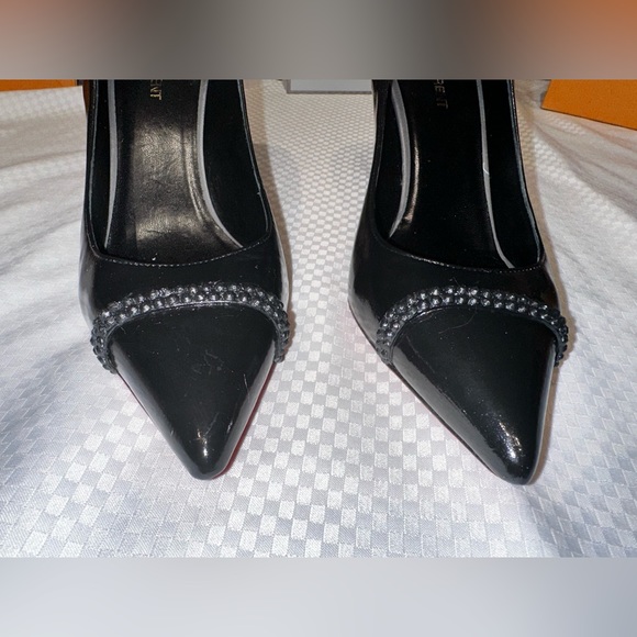 Yves Saint Laurent Black Heels 40.5 fit more like a 9.5 - Picture 5 of 13